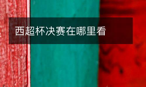 西超杯決賽在哪里看