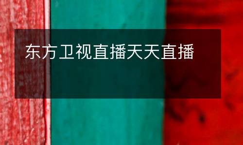 東方衛(wèi)視直播天天直播