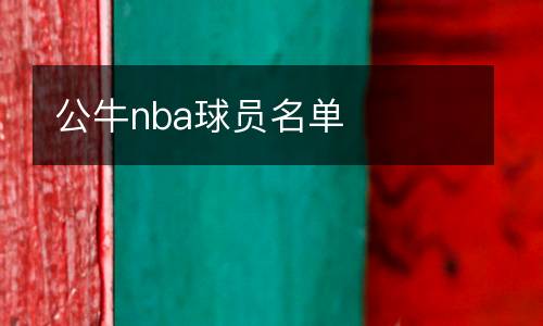 公牛nba球員名單